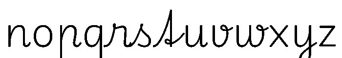 Playwrite CC AT ExtraLight Font LOWERCASE