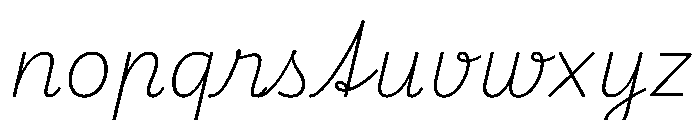Playwrite CC AT Thin Italic Font LOWERCASE