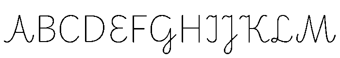 Playwrite CC AT Thin Font UPPERCASE