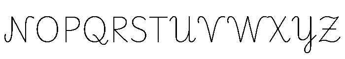 Playwrite CC AT Thin Font UPPERCASE