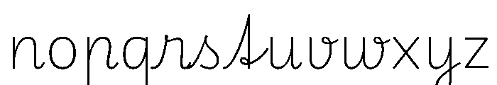 Playwrite CC AT Thin Font LOWERCASE