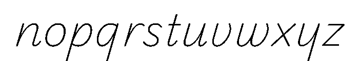 Playwrite CC AU NSW Thin Font LOWERCASE