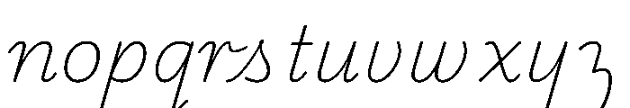 Playwrite CC AU QLD Thin Font LOWERCASE