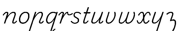 Playwrite CC AU VIC ExtraLight Font LOWERCASE
