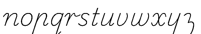Playwrite CC AU VIC Thin Font LOWERCASE