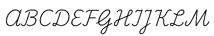 Playwrite CC BE VLG ExtraLight Font UPPERCASE