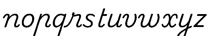 Playwrite CC BE VLG Light Font LOWERCASE
