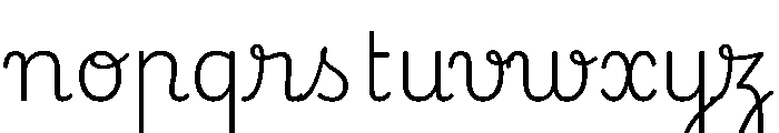 Playwrite CC BE WAL ExtraLight Font LOWERCASE