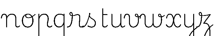 Playwrite CC BE WAL Thin Font LOWERCASE