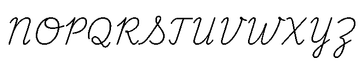 Playwrite CC CA ExtraLight Font UPPERCASE
