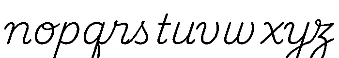 Playwrite CC CO ExtraLight Font LOWERCASE