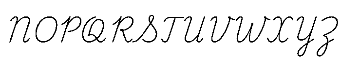 Playwrite CC CU ExtraLight Font UPPERCASE