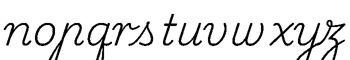 Playwrite CC CU ExtraLight Font LOWERCASE