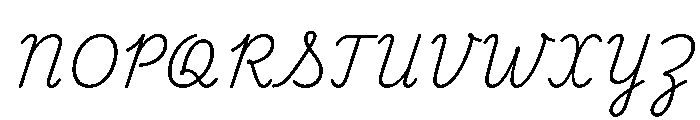 Playwrite CC CU Light Font UPPERCASE