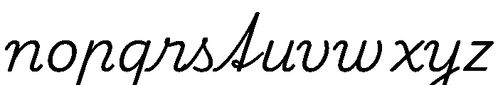 Playwrite CC CZ Light Font LOWERCASE