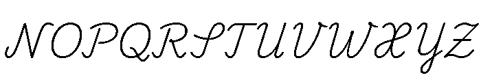 Playwrite CC DE LA ExtraLight Font UPPERCASE