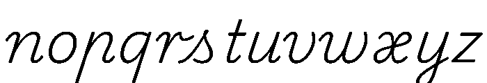 Playwrite CC DE LA ExtraLight Font LOWERCASE