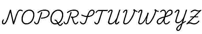 Playwrite CC DE LA Light Font UPPERCASE
