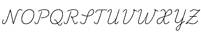 Playwrite CC DE LA Thin Font UPPERCASE
