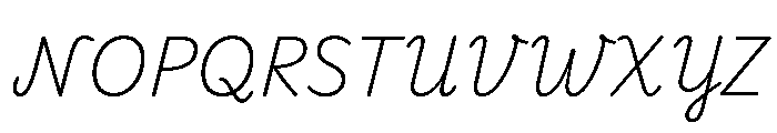 Playwrite CC DE SAS ExtraLight Font UPPERCASE