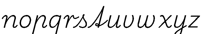 Playwrite CC DE SAS ExtraLight Font LOWERCASE