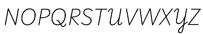 Playwrite CC DE VA ExtraLight Font UPPERCASE