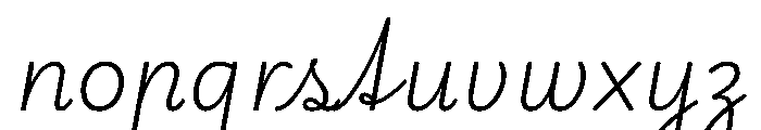 Playwrite CC DE VA ExtraLight Font LOWERCASE