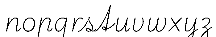 Playwrite CC DE VA Thin Font LOWERCASE