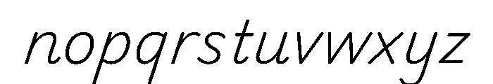 Playwrite CC DK Uloopet ExtraLight Font LOWERCASE