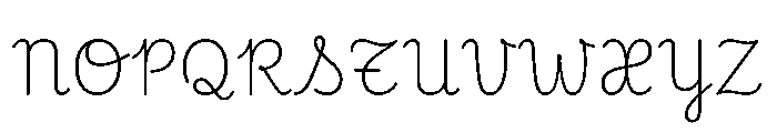 Playwrite CC ES Deco ExtraLight Font UPPERCASE