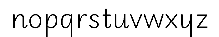 Playwrite CC FR Moderne ExtraLight Font LOWERCASE