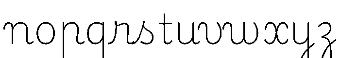 Playwrite CC FR Trad Thin Font LOWERCASE