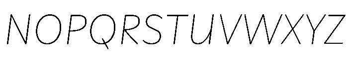 Playwrite CC GB J Thin Italic Font UPPERCASE