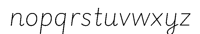 Playwrite CC GB J Thin Italic Font LOWERCASE