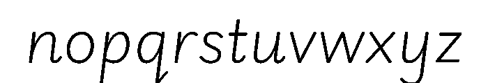 Playwrite CC GB S ExtraLight Italic Font LOWERCASE