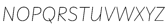 Playwrite CC GB S Thin Italic Font UPPERCASE
