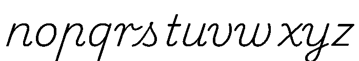 Playwrite CC HR ExtraLight Font LOWERCASE
