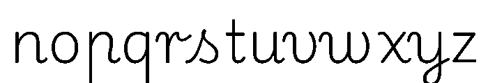 Playwrite CC HR Lijeva ExtraLight Font LOWERCASE