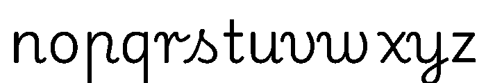 Playwrite CC HR Lijeva Light Font LOWERCASE