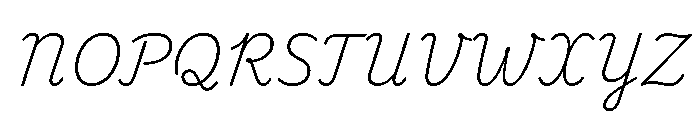 Playwrite CC IE ExtraLight Font UPPERCASE