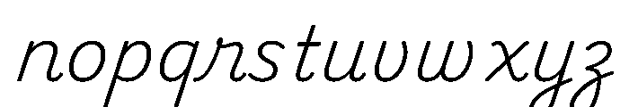 Playwrite CC IE ExtraLight Font LOWERCASE