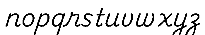 Playwrite CC IE Light Font LOWERCASE