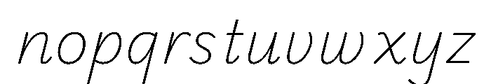 Playwrite CC IS Thin Font LOWERCASE