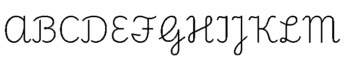 Playwrite CC IT Trad ExtraLight Font UPPERCASE