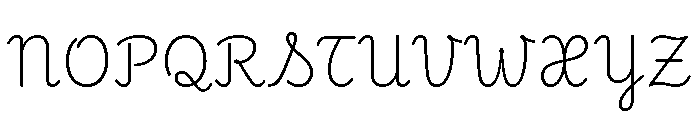 Playwrite CC IT Trad ExtraLight Font UPPERCASE