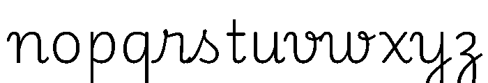 Playwrite CC PE ExtraLight Font LOWERCASE