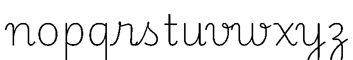 Playwrite CC PE Thin Font LOWERCASE