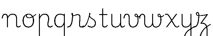 Playwrite CC PT Thin Font LOWERCASE