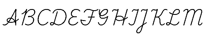 Playwrite CC TZ ExtraLight Font UPPERCASE