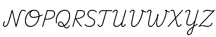 Playwrite CC TZ ExtraLight Font UPPERCASE